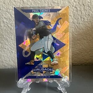 Paul Skenes Panini Crusade Baseball Card - Purple & Gold Holo